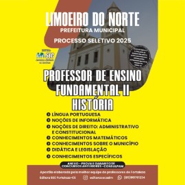 Limoeiro do Norte Ce  2025 Prof. Hist�ria 