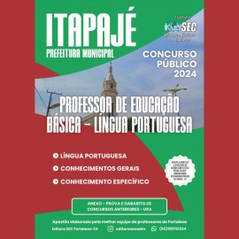 ITAPAJE 2024 Professor educao bsica Lngua Portuguesa 