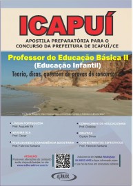 Professor de Educao Bsica II - Educao Infantil apostila concurso Prefeitura de Icapu/CE - 2021 Impressa