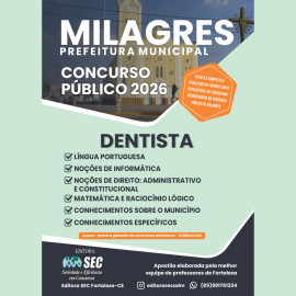 Milagres 2026 :  Dentista 