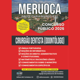 Meruoca -ce 2026. Cirurgi�o. Dentista 