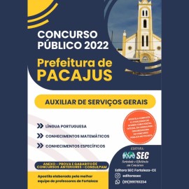PACAJUS 202'2 Auxiliar de Servios Gerais editora sec
