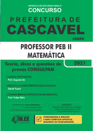.Apostila Professor PEB II - MATEMTICA - Prefeitura de Cascavel-Ce/2021 - IMPRESSA