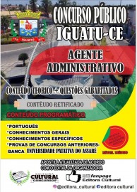 IGUATU 2021 ; Agente Administrativo editora Cultural 