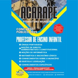 Acarape-Ce  Professor de Ensino Infantil 