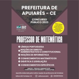 Prefeitura Apuiares -ce   Prof . de ,Matemtica  edio 2023  
