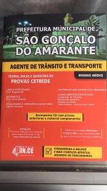  Apostila AGENTE MUNICIPAL DE TRNSITO - CONCURSO PREFEITURA DE SO GONALO DO AMARANTE 2019 - IMPRESSA