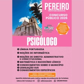Pereiro - Ce  2026.  Psicol�go 