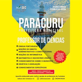 Paracuru-Ce 2026  Prof . de Ci�ncias 