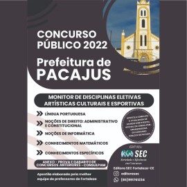 PACAJUS 2022 Monitor de Disciplinas Eletivas Artsticas Culturais e Esportivas  