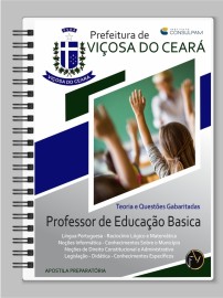 PDF apostila preparat�ria Professor de Educa��o B�sica Prefeitura de Vi�osa do Cear� edi��o 2025 digital 