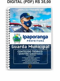 Pdf  Ipaporanga -Ce 2025.  Guarda Municipal  digital