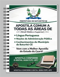PDF Baturite 2026 Comum a todas as �rea. Digital 