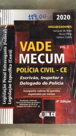 VADEMECUM POLICIA CIVIL -CE  ESCRIVO ,INSPETOR e DELEGADO edio 2020