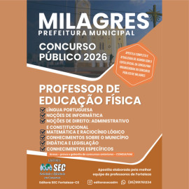 Milagres -Ce 2026. Prof de educa��o F�sica 