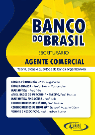 .AGENTE COMERCIAL apsotila Banco do Brasil BB Escriturrio 2023 - impressa