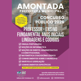 Amontada -Ce 2026  Prof Linguagem e c�digo  editora Sec 