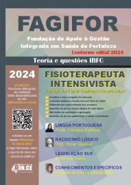   Fisioterapeuta Intensivista - apostila FAGIFOR - Teoria e questes IBFC 2024