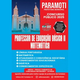 Paramoti -Ce 2025  Professor de Matem�tica 