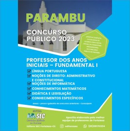 Parambu-CE 2023 - Professor Anos  Iniciais 110
