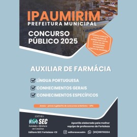 Ipaumirim 2025  Auxiliar de Farm�cia 