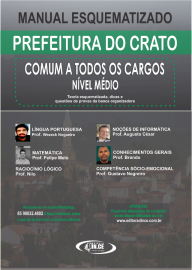 PDF ..Apostila Prefeitura de Crato - Comum a todos os cargos de Nvel mdio - Teoria, dicas e questes 2020 - Digital/PDF