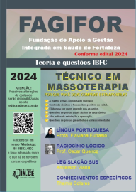  Tcnico em Massoterapia - apostila FAGIFOR - Teoria e questes IBFC 2024