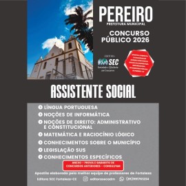 Pereiro -Ce. 2026 Assistente  Social 
