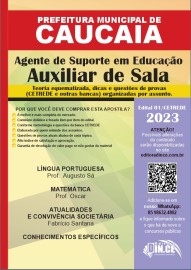 PDF Auxiliar de Sala - Agente de Suporte em Educao - Prefeitura de Caucaia (PMC) Teoria e questes 2023 Digital