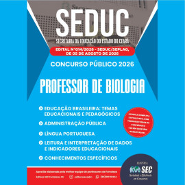 Seduc -ce 2026 Prof de Biologia  editora Sec 