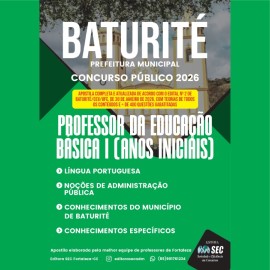 Baturit�-ce  Professor de Educa��o b�sica I. Anos Iniciais 