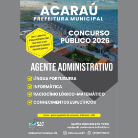 Acarau -ce 2026! Agente administrativo 