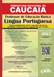 pdf Professor  -Lngua Portuguesa apostila concurso prefeitura de Caucaia (PMC) Teoria e questes CETREDE 2023