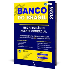 BANCO do BRASIL 2026 ESCRITUR�RIO Agente Comercial