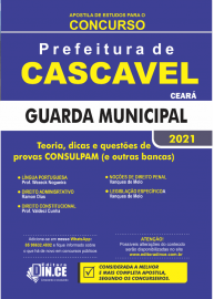 .Apostila Guarda Municipal - Prefeitura de Cascavel - Teoria, dicas e questes CONSULPAM - 2021- IMPRESSA