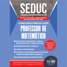 Seduc -ce 2026. Prof de Matem�tica editora Sec 