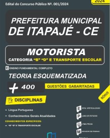 ITAPAJE -CE Motorista Todas as cat. editora elaborar 