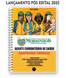 Morrinhos 2025 Agente comunit�rio de sa�de editora Foco na Vaga 