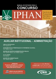Apostila IPHAN - AUXILIAR INSTITUCIONAL  ADMINISTRAO/2018 - IMPRESSA