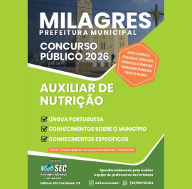Milagres -Ce 2026 Auxiliar de Nutri��o 