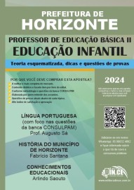 pdf Educao Infantil Professor de educao bsica II - Apostila Prefeitura de Horizonte 2023 Digital