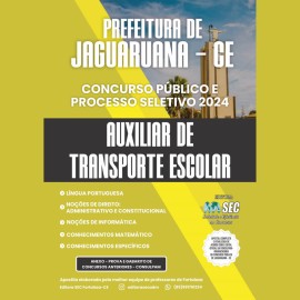 Jaguaruana-CE Auxiliar de transporte Escolar 