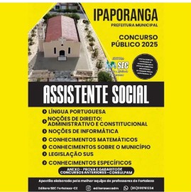 Ipaporanga-Ce 2025 Assistente  Social 