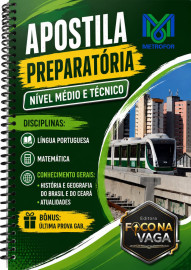 PDF  Apostila Prepararoria  Metrofor 2026 N�vel M�dio -Superior digital 