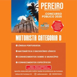 Pereiro -Ce Motorista categoria D editora Sec 