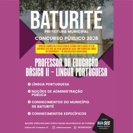 Baturit�-2026  Professor de L�ngua Portuguesa 