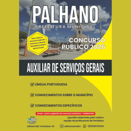 Palhano -Ce  2026   Auxiliar de Servi�os Gerais editora Sec 
