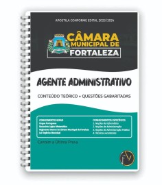 Agente Administrativo - Apostila CMF Cmara Municipal de Fortaleza 2024  editora FV 