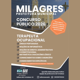 Milagres 2026 Terapia Ocupacional 