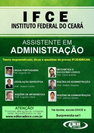 Apostila ASSISTENTE EM ADMINISTRAAO IFCE 2021 Teoria esquematizada e questes IDECAN - impressa